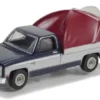 Chevrolet C-10 Silverado, dunkelblau/silber, 1982, 1:64, Greenlight