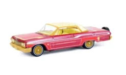 Chevrolet Impala Lowrider, pink/gelb, 1963, 1:64, Greenlight