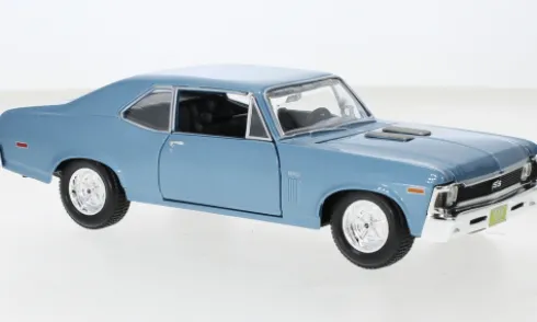 Chevrolet Nova SS, hellblau, 1970, 1:24, Maisto