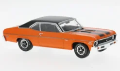Chevrolet Nova SS, orange/schwarz, 1971, 1:43, IXO