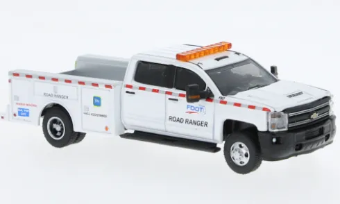 Chevrolet Silverado 3500 Dually Service Bed, 2018, Foot, 1:64, Greenlight