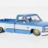 Chevrolet Silverado Dually Vintage Spec V1, blau/weiss, 1:64, Mini GT