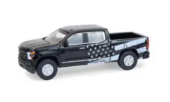 Chevrolet Silverado, dunkelblau/hellblau, 2023, 1:64, Greenlight