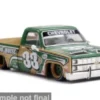 Chevrolet Silverado Kaido Intimidator V2, grün/braun, 1980, 1:64, Mini GT