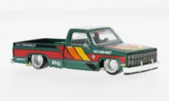 Chevrolet Silverado Kaido Works V3, grün/Dekor, 1980, 1:64, Mini GT