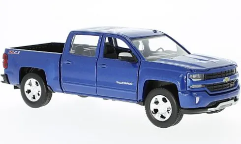 Chevrolet Silverado 1500 LT - Z71, blau, 2017, 1:24, Motormax