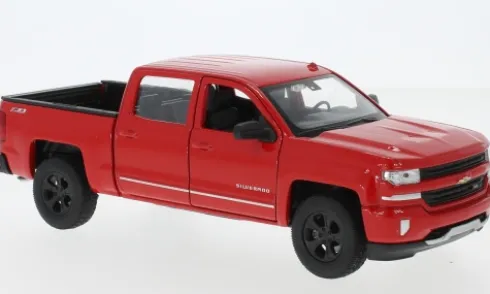 Chevrolet Silverado, rot, 2017, 1:24, Welly