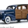 Chevrolet Woody Surf Wagon, dunkelblau/Holzoptik, 1939, 1:18, Sun Star