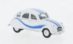 Citroen 2CV, weiss/blau, 1:87, Schuco