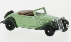 Citroen Traction Avant Cabriolet, hellgrün/dunkelgrün, 1936, 1:87, BoS-Models