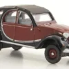 Citroen 2CV Charleston, dunkelrot/schwarz, 1963, 1:76, Oxford