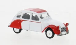 Citroen 2CV Dolly, weiss/rot, 1:64, Schuco