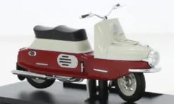 CZ 175/501 Cezeta, dunkelrot/beige, 1958, 1:18, Abrex