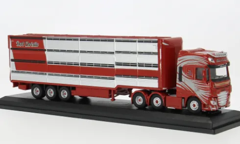 DAF XF Euro 6, rot, Houghton Parkhouse Livestock Transporter Bert Christie, 1:76, Oxford
