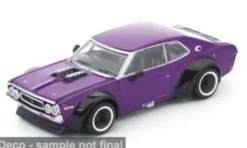 Datsun Laurel C130, violett, 1:64, Pop Race