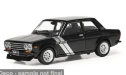 Datsun 510, schwarz/silber, 1971, 1:64, IXO America