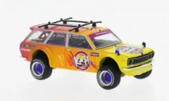 Datsun 510 Wagon 4x4 Kaido Islands V1, orange/violett, 1969, 1:64, Mini GT