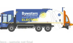 Dennis Eagle, blau, Refuse Truck Bywaters, 1:76, Oxford
