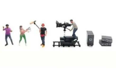 Diorama Figure Set: Behind the Scenes 2, 1:64, American Diorama