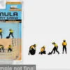 Diorama Formula Pit Crew Team Orange, 1:64, American Diorama