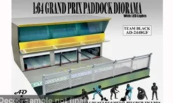 Diorama Grand Prix Paddock Diorama Team Black, 1:64, American Diorama