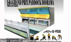 Diorama Grand Prix Paddock Diorama Team Orange, 1:64, American Diorama