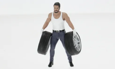 Diorama Muscle Mechanics - 1, 1:24, American Diorama