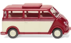 DKW Schnelllaster Bus, dunkelrot/hellbeige, 1955, 1:87, Wiking