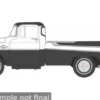 Dodge D100 Sweptside Pick Up, weiss/schwarz, 1957, 1:87, Oxford