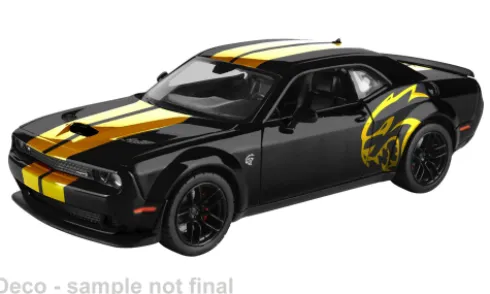 Dodge Challenger Hellcat SRT, schwarz/gold, 2018, 1:24, Motormax