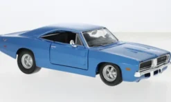 Dodge Charger R/T, blau, 1969, 1:24, Maisto