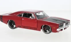 Dodge Charger R/T Tuning, rot/schwarz, 1969, 1:24, Maisto