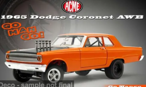 Dodge Coronet AWB, orange, 1965, Go Man Go!, 1:18, ACME