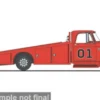 Dodge D300 Ramp Truck, rot, 1970, 1:18, ACME