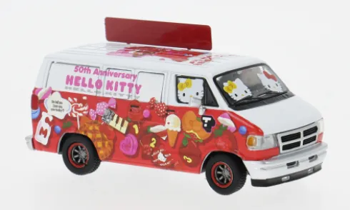 Dodge Van, Hello Kitty Food Truck, 1:64, Tarmac Works