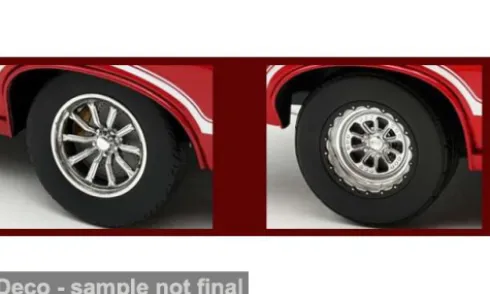 - Drag Outlaw Wheel and Tire Set, schwarz, 1:18, ACME