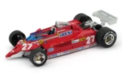 Ferrari 126CK turbo, Aeroporto di Treviso-Istrana, 1981, Scuderia Ferrari, #27, G.Villeneuve, 1:43, Brumm