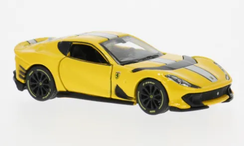 Ferrari 812 Competizione, gelb, 1:64, Maisto
