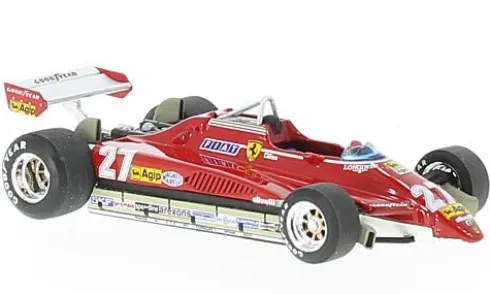 Ferrari 126C2 turbo, Formel 1, GP Brasilien, 1982, #27, G.Villeneuve, 1:43, Brumm