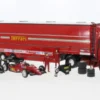 Ferrari + Fiat Renntransporter-Set: Scuderia Ferrari, Formel 1, GP Monaco, 1984, Scuderia Ferrari SpA SEFAC, M.Alboreto/R.Arnoux, 1:43, Brumm + Old Cars