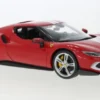 Ferrari 296 GTB, rot/weiss, 1:18, Bburago