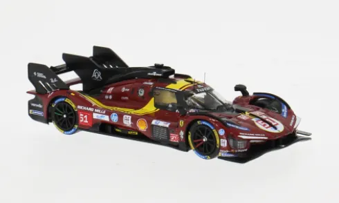 Ferrari 499P, AF Corse, 24h Le Mans, 2025, #51, A.P.Guidi/J.Calado, 1:64, Look Smart