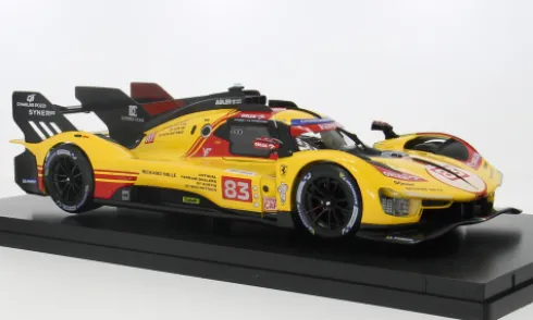 Ferrari 499P, 24h Le Mans, 2024, #83, R.Kubica/Y.Ye, 1:18, Bburago