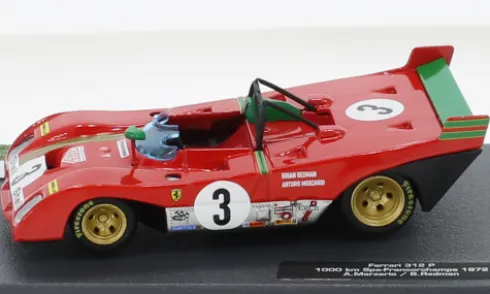 Ferrari 312P, 1000 Km Spa Francorchamps, 1972, #3, A.Merzario/B.Redman, 1:43, SpecialC.-125