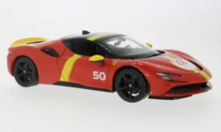 Ferrari SF90 Stradale, rot/gelb, Le Mans, 1:18, Bburago