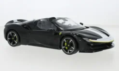 Ferrari SF90 Stradale, schwarz/weiss, 1:18, Bburago
