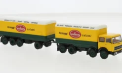 Fiat 691 Millepiedi, 1970, Galbani, 1:87, Brekina Starline
