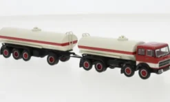 Fiat 691 Millepiedi, rot/weiss, 1970, 1:87, Brekina Starline