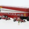 Fiat 691 T Renntransport-SZ Set, 1977, Ferrari, 1:87, Brekina Starline