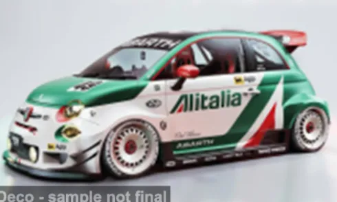 Fiat 595 Abarth LB-Works, Alitalia, 1:18, Solido